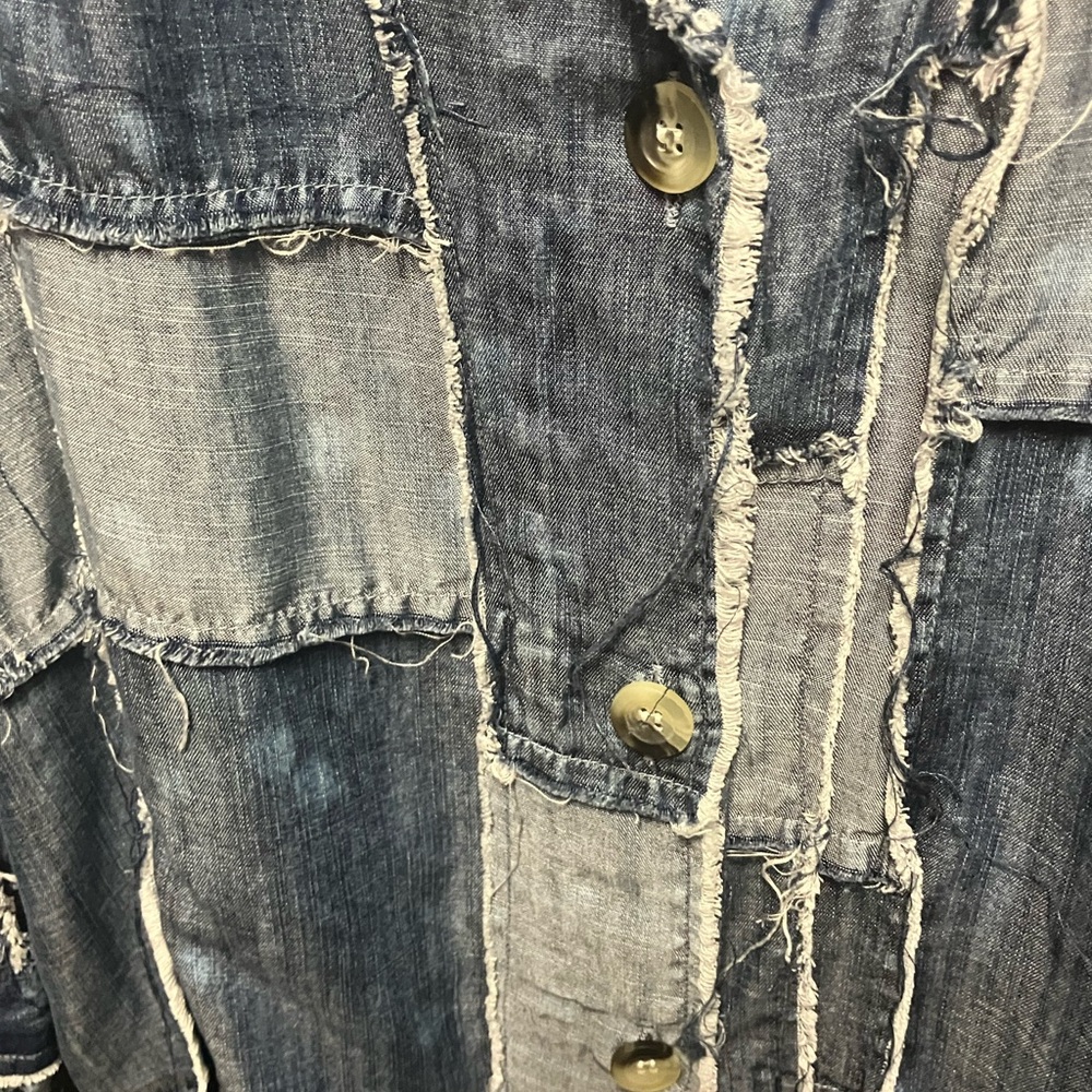 Jaded Gypsy Patchwork Denim Jean Duster Jacket - Picture 3 of 8